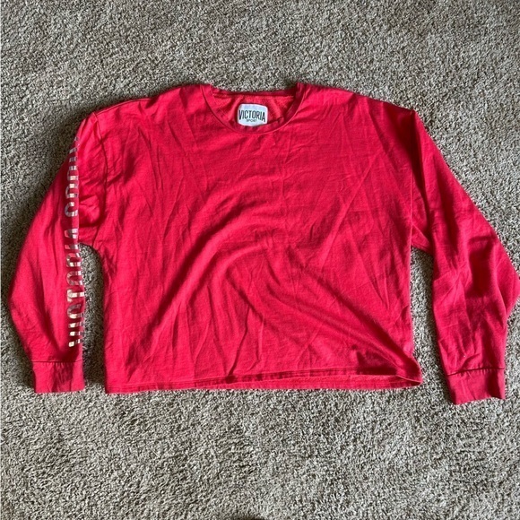 Victoria’s Secret red sweatshirt xl bs - Picture 1 of 3